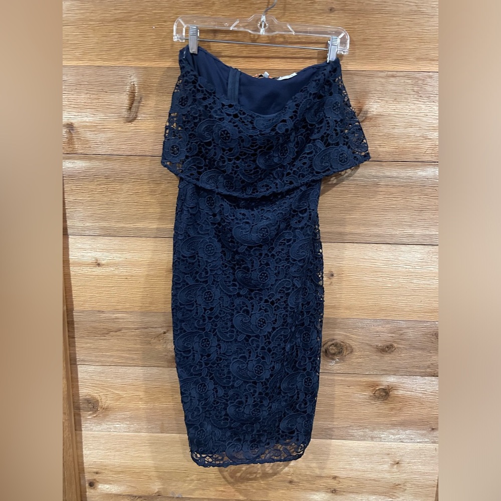 Likely Sz 2 Navy strapless dress